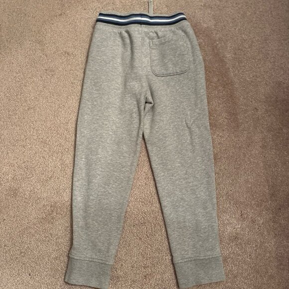 Gap Kids grey boy joggers blue trim drawstring size small 6/7 - Picture 2 of 2